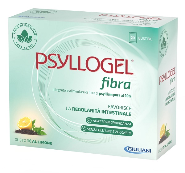 PSYLLOGEL FIBRA TE LIMONE 20 BUSTINE - Farmacia Puddu Baire S.r.l.