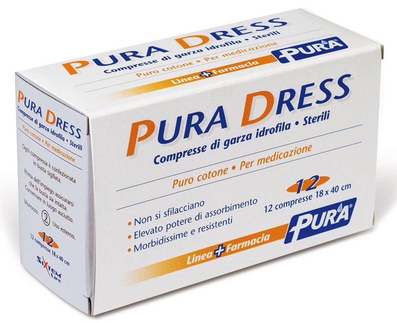 GARZA IN TESSUTO NON TESSUTO PURA SOFT 18X40CM 12 PEZZI - Farmacia Puddu Baire S.r.l.