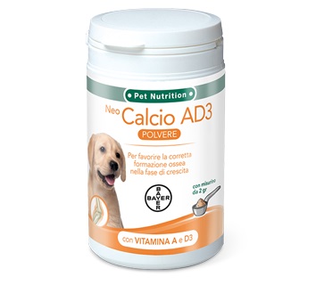 NEO CALCIO AD3 SOLUBILE SVILUPPO POLVERE BARATTOLO 200 G - Farmacia Puddu Baire S.r.l.