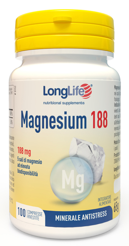 LONGLIFE MAGNESIUM 188 100 COMPRESSE - Farmacia Puddu Baire S.r.l.