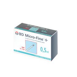 SIRINGA INSULINA BECTON DICKINSON 0,5 ML 100 UI AGO GAUGE 29 30 PEZZI - Farmacia Puddu Baire S.r.l.