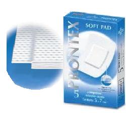 GARZA PRONTEX SOFT PAD COMPRESSA 5X7 CM 5 PEZZI - Farmacia Puddu Baire S.r.l.