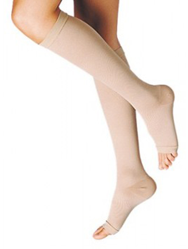 GAMBALETTO TERAPEUTICO DUALSAN A COMPRESSIONE DECRESCENTE KKL1 PUNTA APERTA BEIGE UNISEX 1 1 PAIO - Farmacia Puddu Baire S.r.l.