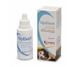 OPTIVET DETERGENTE PER OCCHI PER CANI E GATTI FLACONE 50 ML - Farmacia Puddu Baire S.r.l.
