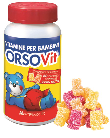 ORSOVIT CARAMELLE GOMMOSE VITAMINA BB SENZA GLUTINE 60 PEZZI - Farmacia Puddu Baire S.r.l.