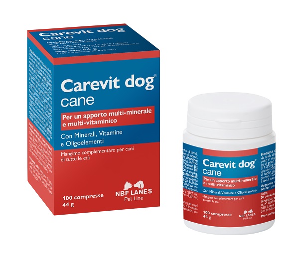 CAREVIT DOG FLACONE 100 COMPRESSE APPETIBILI - Farmacia Puddu Baire S.r.l.