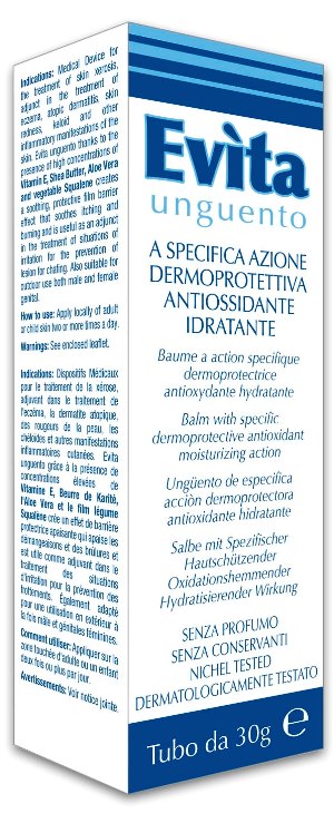 EVITA UNGUENTO A SPECIFICA AZIONE DERMOPROTETTIVA ANTIOSSIDANTE IDRATANTE 30 ML - Farmacia Puddu Baire S.r.l.