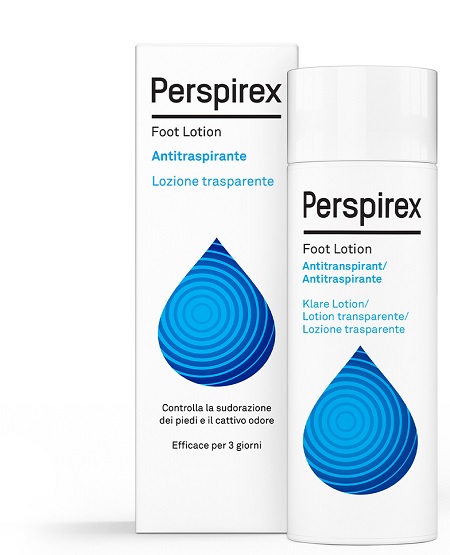 PERSPIREX FOOT LOTION ANTITRASPIRANTE LOZIONE TRASPARENTE SUDORAZIONE E CATTIVO ODORE PIEDI 100 ML - Farmacia Puddu Baire S.r.l.