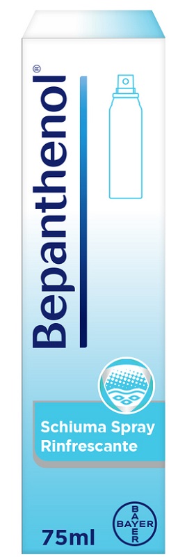 SCHIUMA SPRAY RINFRESCANTE BEPANTHENOL 75ML - Farmacia Puddu Baire S.r.l.