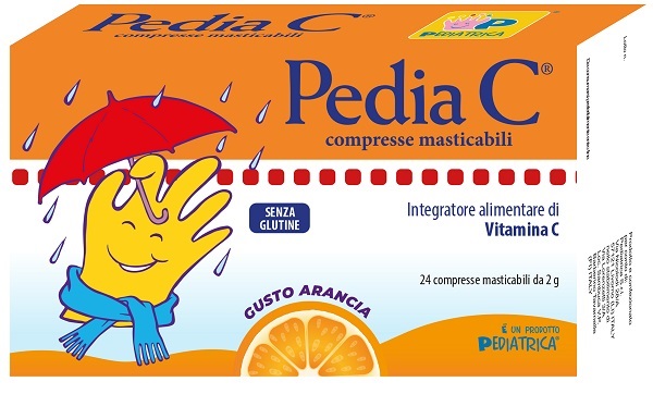 PEDIA C ARANCIA 24 COMPRESSE MASTICABILI - Farmacia Puddu Baire S.r.l.