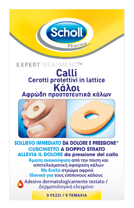 CEROTTO PROTETTIVO PER CALLI SCHOLL IN LATTICE 9 PEZZI - Farmacia Puddu Baire S.r.l.