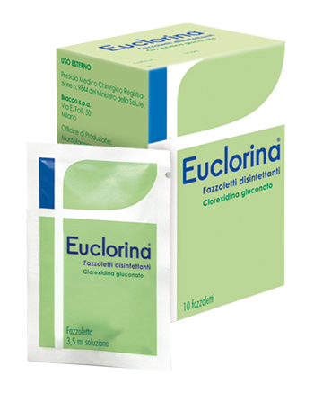 DISINFETTANTE FAZZOLETTO PER MEDICAZIONE EUCLORINA 10 PEZZI - Farmacia Puddu Baire S.r.l.
