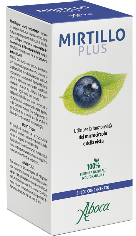 MIRTILLO PLUS SUCCO CONCENTRATO 100 ML - Farmacia Puddu Baire S.r.l.
