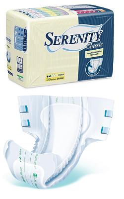 PANNOLONE PER INCONTINENZA SERENITY CLASSIC EXTRA TAGLIA SMALL 30 PEZZI - Farmacia Puddu Baire S.r.l.