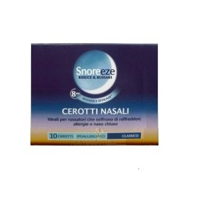 CEROTTO NASALE SNOREEZE GRANDE 10 PEZZI - Farmacia Puddu Baire S.r.l.