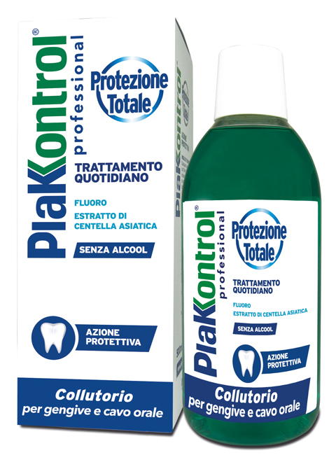 PLAKKONTROL PROTEZIONE TOTALE COLLUTORIO 500 ML - Farmacia Puddu Baire S.r.l.