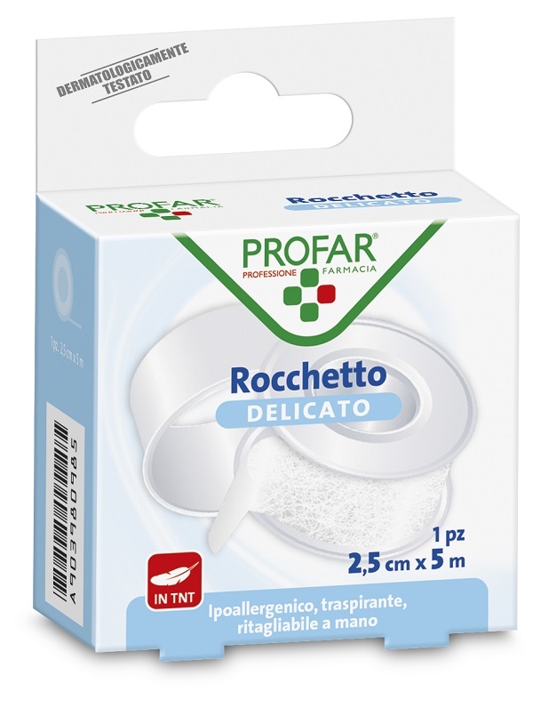 CEROTTO ROCCHETTO TESSUTO NON TESSUTO DELICATO CM 2,5X5 M PROFAR - Farmacia Puddu Baire S.r.l.