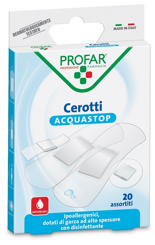 CEROTTO ACQUASTOP ASSORTITI PROFAR 20 PEZZI - Farmacia Puddu Baire S.r.l.