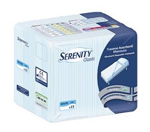 TRAVERSA SALVAMATERASSO PER INCONTINENZA SERENITY CLASSIC MISURA 60X90CM 15 PEZZI - Farmacia Puddu Baire S.r.l.