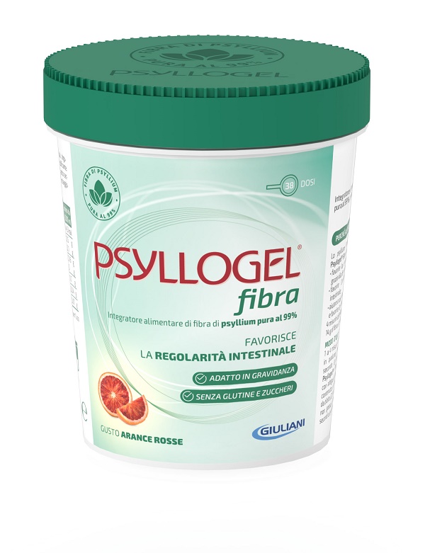 PSYLLOGEL FIBRA ARANCE ROSSE VASO 170 G - Farmacia Puddu Baire S.r.l.