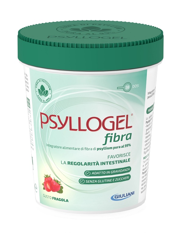 PSYLLOGEL FIBRA FRAGOLA VASO 170 G - Farmacia Puddu Baire S.r.l.