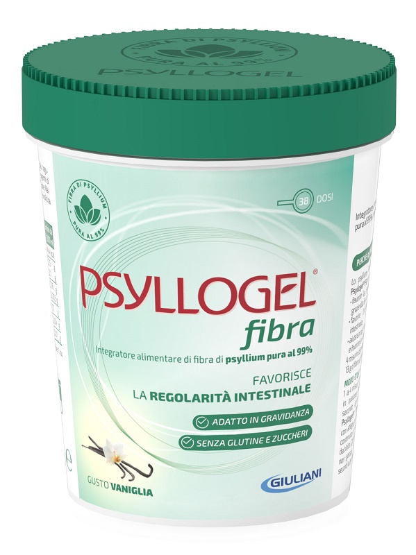 PSYLLOGEL FIBRA VANIGLIA VASO 170 G - Farmacia Puddu Baire S.r.l.