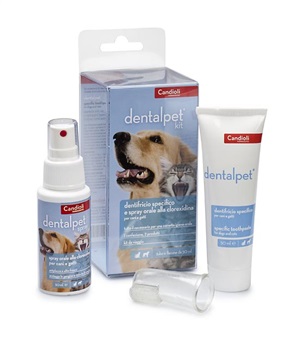 DENTALPET KIT DENTIFRICIO 50ML+SPRAY ORALE 50ML+1 DITALE - Farmacia Puddu Baire S.r.l.