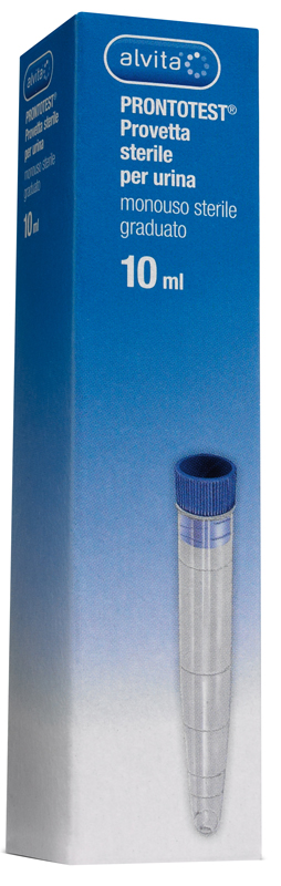 PROVETTA PER URINA ALVITA PRONTOTEST GRADUATA 10ML - Farmacia Puddu Baire S.r.l.