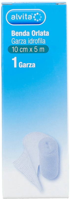 BENDA IN GARZA IDROFILA ORLATA ALVITA 10X500CM - Farmacia Puddu Baire S.r.l.