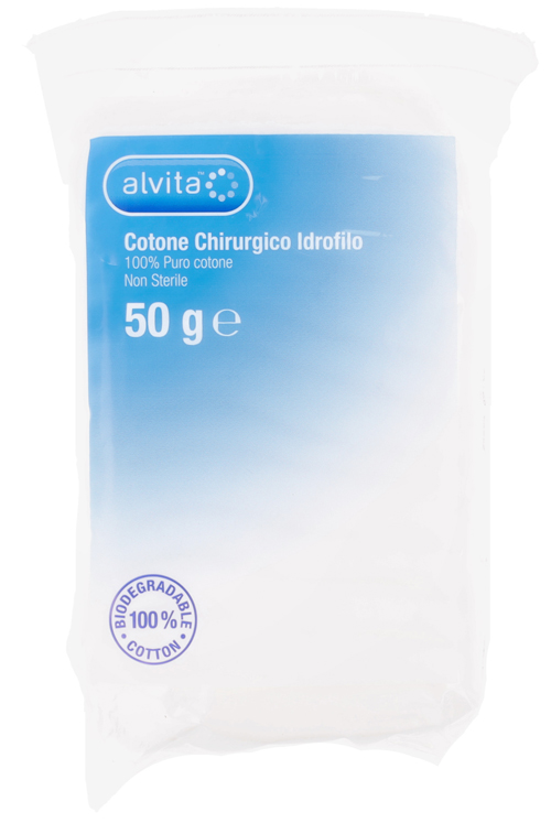 COTONE CHIRURGICO ALVITA ASSORBENTE 50 G - Farmacia Puddu Baire S.r.l.