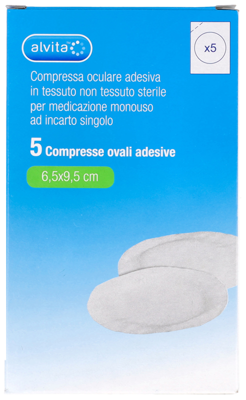 ALVITA COMPRESSA OCULARE ADESIVA 5 PEZZI - Farmacia Puddu Baire S.r.l.