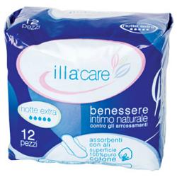 ILLA CARE ASSORBENTE NOTTE EXTRA 12 PEZZI - Farmacia Puddu Baire S.r.l.