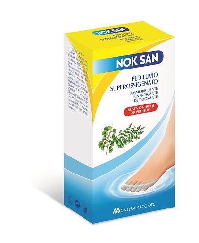 NOK SAN PEDILUVIO SUPEROSSIGENATO 400 G - Farmacia Puddu Baire S.r.l.