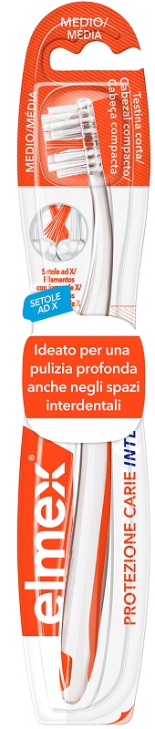 ELMEX INTERX SPAZZOLINO PROTEZIONE CARIE TESTINA CORTA - Farmacia Puddu Baire S.r.l.