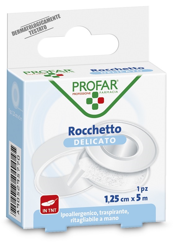CEROTTO ROCCHETTO TESSUTO NON TESSUTO DELICATO CM 1,25X5 M PROFAR - Farmacia Puddu Baire S.r.l.