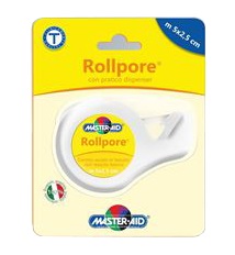CEROTTO IN ROCCHETTO MASTER-AID ROLLPORE TESSUTO NON TESSUTO CON DISPENSER 2,5CM X 5 M - Farmacia Puddu Baire S.r.l.