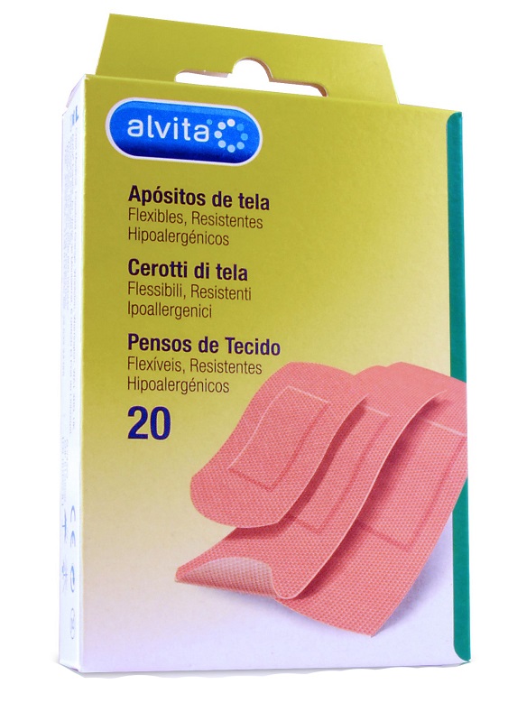 CEROTTO TELA 20 PEZZI ALVITA - Farmacia Puddu Baire S.r.l.
