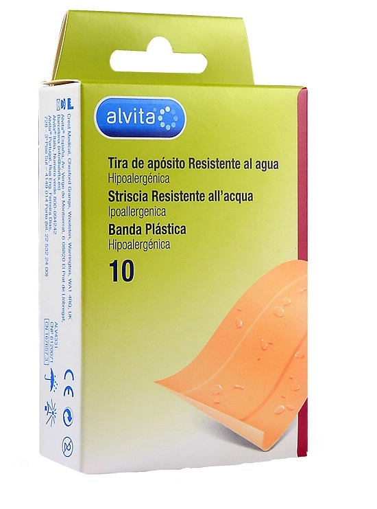 CEROTTO IMPERMEABILE ALVITA 10 X 6 CM 10 PEZZI - Farmacia Puddu Baire S.r.l.