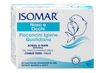 ISOMAR SOLUZIONE ISOTONICA ACQUA MARE IGIENE QUOTIDIANA 24 FLACONCINI MONODOSE 5 ML - Farmacia Puddu Baire S.r.l.