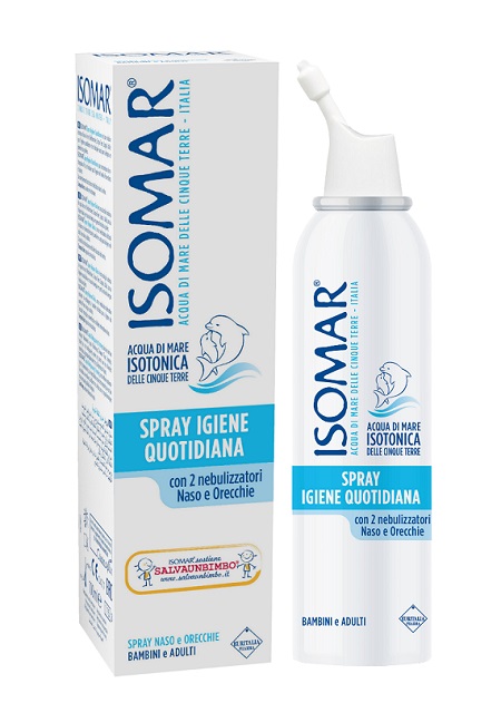 SOLUZIONE ACQUA DI MARE ISOMAR SPRAY IGIENE QUOTIDIANA 100 ML - Farmacia Puddu Baire S.r.l.