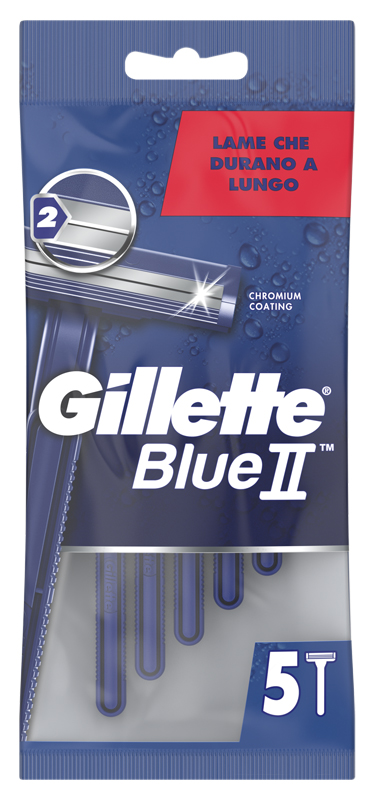 RASOIO GILLETTE BLUE II STANDARD 6 X 20 X 5 - Farmacia Puddu Baire S.r.l.