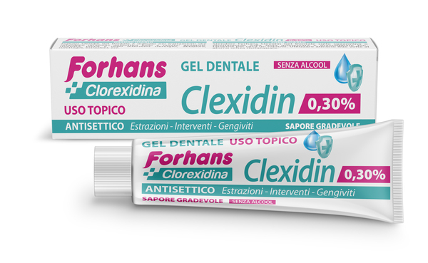 FORHANS CLEXIDIN COLLUTORIO IN GEL ALLA CLOREXIDINA 0,30% 30 - Farmacia Puddu Baire S.r.l.