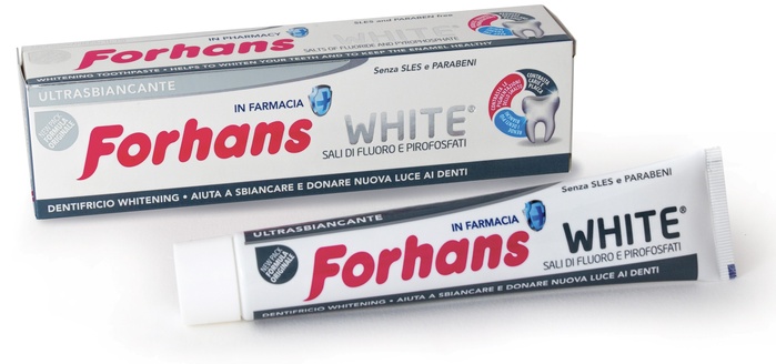 FORHANS SP WHITE DENTIF 75ML - Farmacia Puddu Baire S.r.l.