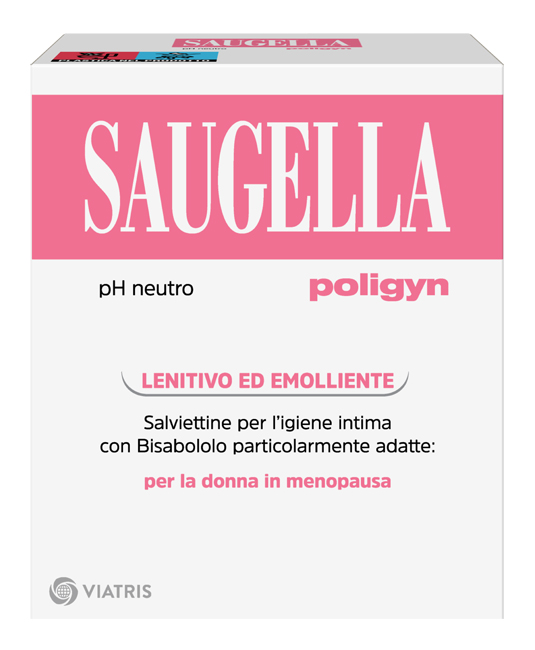 SAUGELLA POLIGYN PH NEUTRO SALVIETTINE IGIENE INTIMA LENITIVO ED EMOLLIENTE 10 PEZZI - Farmacia Puddu Baire S.r.l.