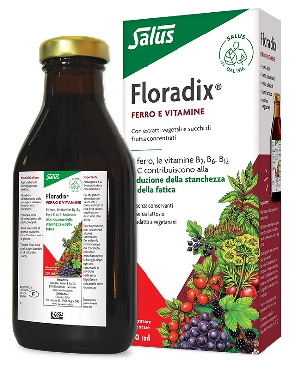 FLORADIX FERRO E VITAMINE 250 ML - Farmacia Puddu Baire S.r.l.
