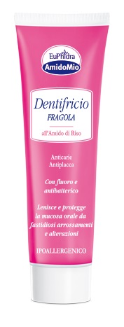 EUPHIDRA AMIDOMIO DENTIFRICIO FRAGOLA 50 ML - Farmacia Puddu Baire S.r.l.