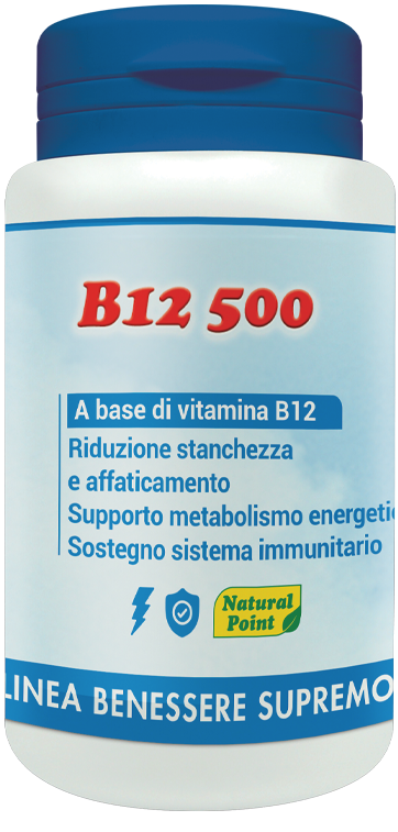 B12 500 CIANOCOBALAMINA 100 CAPSULE VEGETALI - Farmacia Puddu Baire S.r.l.