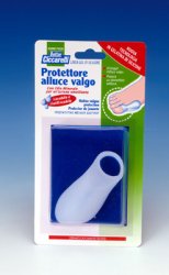 PROTETTORE ALLUCE VALGO REALIZZATO IN GEL DI SILICONE BIANCOSEMITRASPARENTE SAGOMATO PER AVVOLGERE LA PARTE DOLENTE E SENSIBILE DELL'ALLUCE IGIENEPIEDE 1 PEZZO - Farmacia Puddu Baire S.r.l.