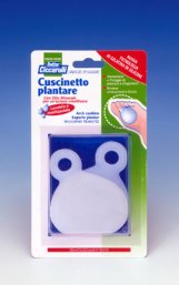 CUSCINETTO PLANTARE REALIZZATO IN GEL DI SILICONE BIANCO SEMITRASPARENTE SAGOMATO PER AMMORTIZZARE E PROTEGGERE PRESSIONE E SFREGAMENTI SOTTO LA PIANTA DEI PIEDI 2 PEZZI - Farmacia Puddu Baire S.r.l.