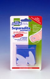 SEPARADITA ANATOMICO PER PIEDE REALIZZATO IN GEL DI SILICONE BIANCO SEMITRASPARENTE SAGOMATO IGIENEPIEDE 2 PEZZI - Farmacia Puddu Baire S.r.l.